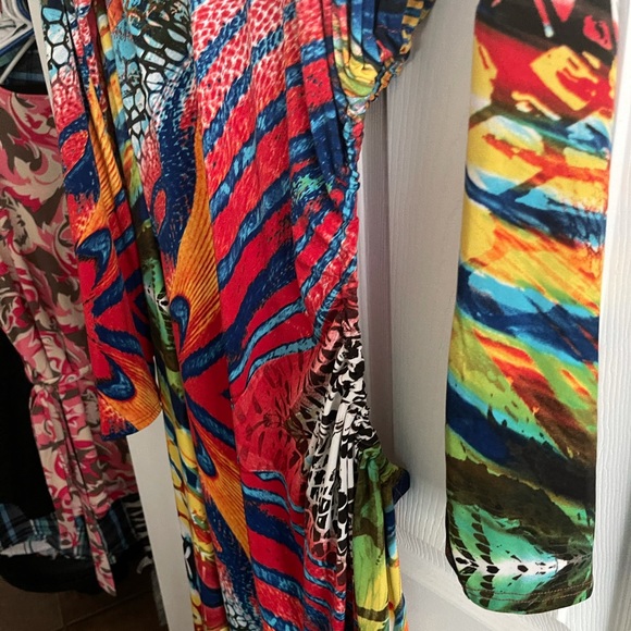 Slitsation printed midi dress - Picture 4 of 7